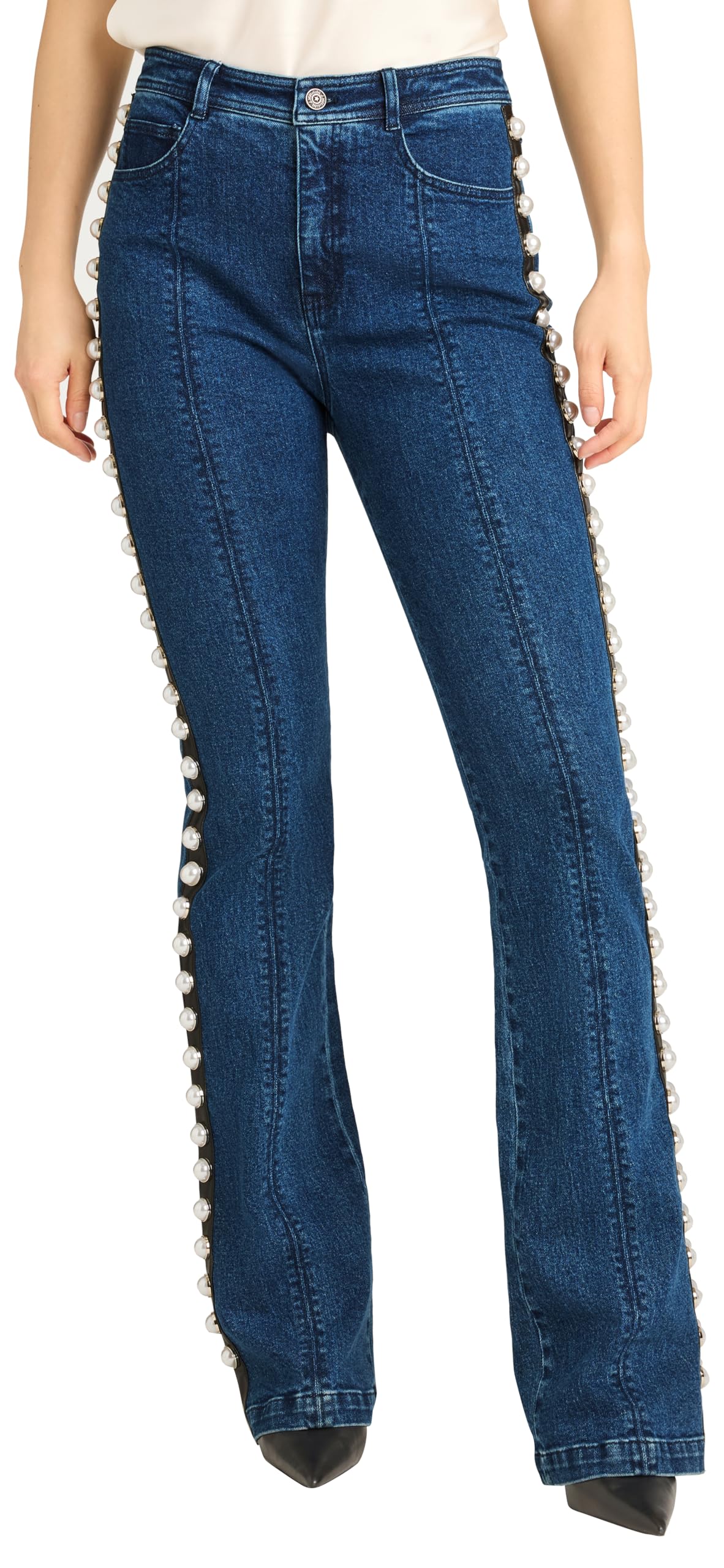 Cinq Sept Womens Pearl Embellished Shailene Pant