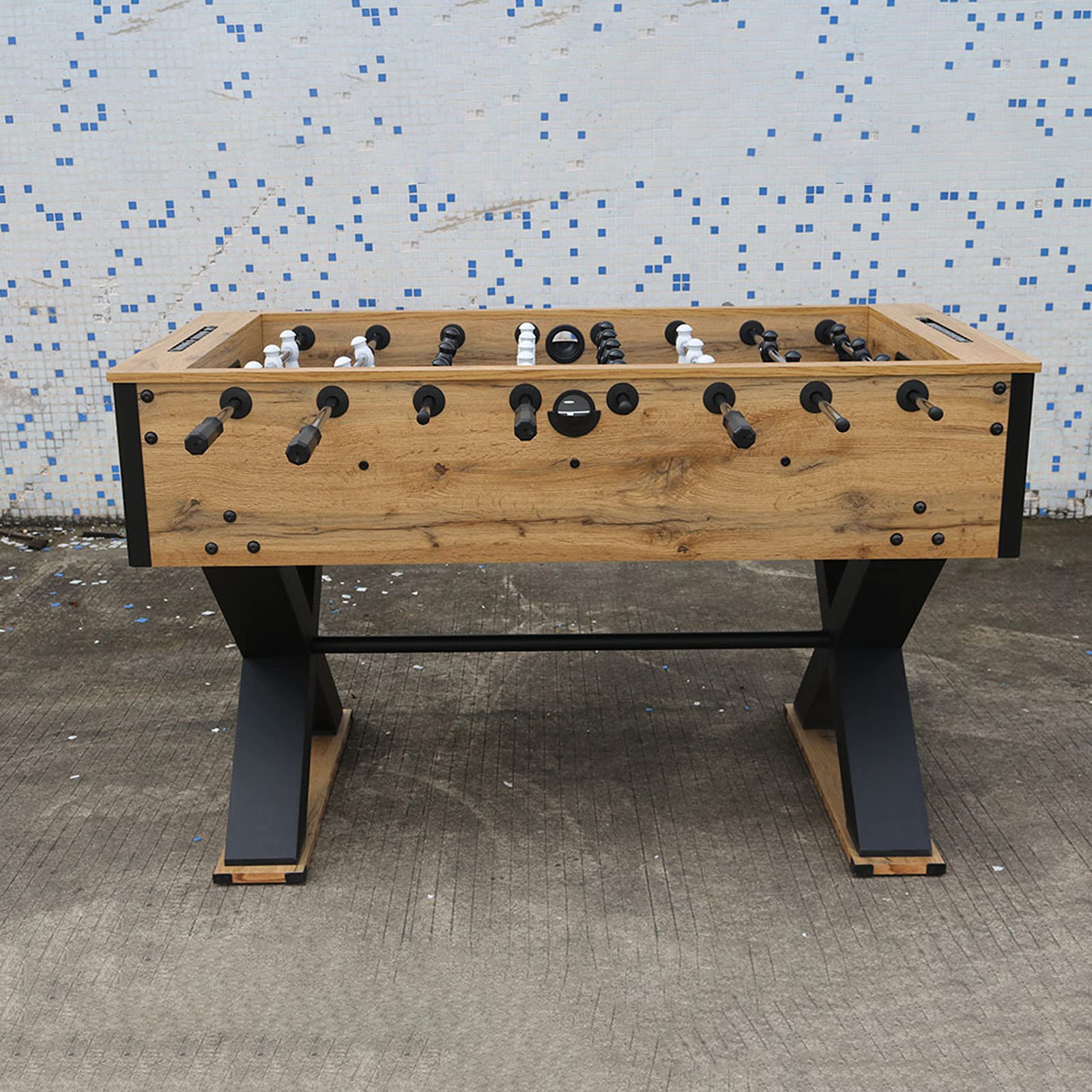 Générique Baby-Foot 55'', Table de Football Classique pour Jeux de Bar et Tournois, pour Enfants et Adultes, Table de Baby-Foot résistante