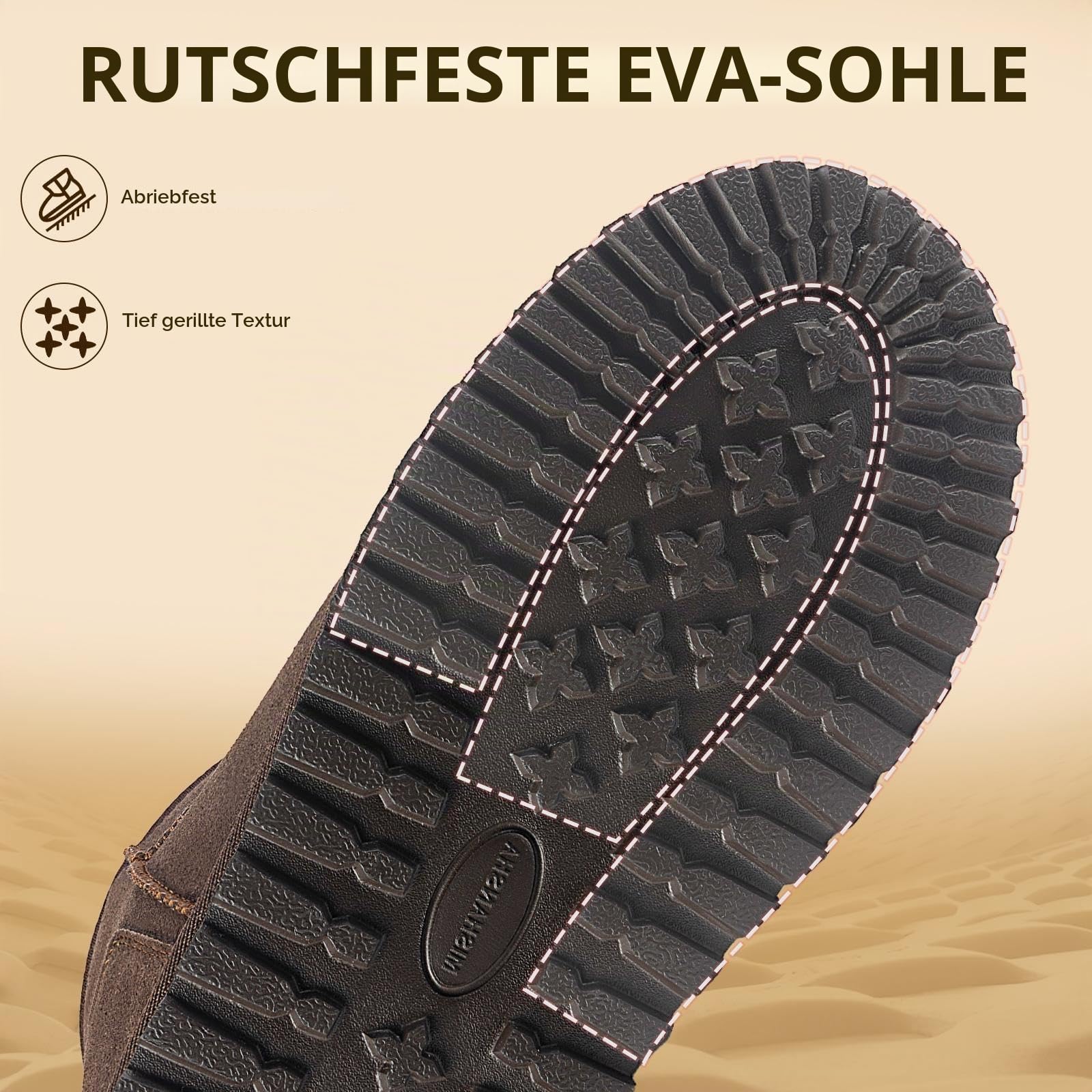 Mishansha Schneestiefel Damen Gefüttert
