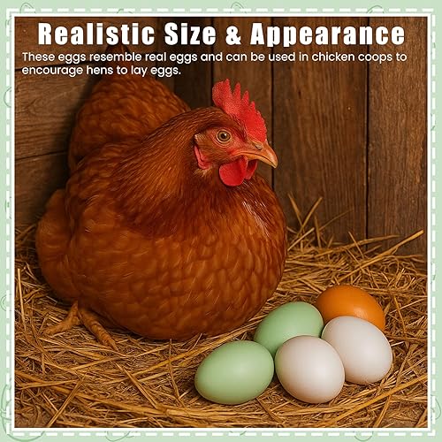 Miniatura 5 de SallyFashion Huevos falsos de madera 7 piezas de huevos de madera de Pascua para manualidades decoración del hogar de Pascua