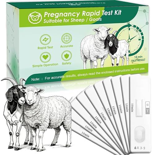 10-Pack Sheep & Goat Early Pregnancy Test - Detect Pregnancy