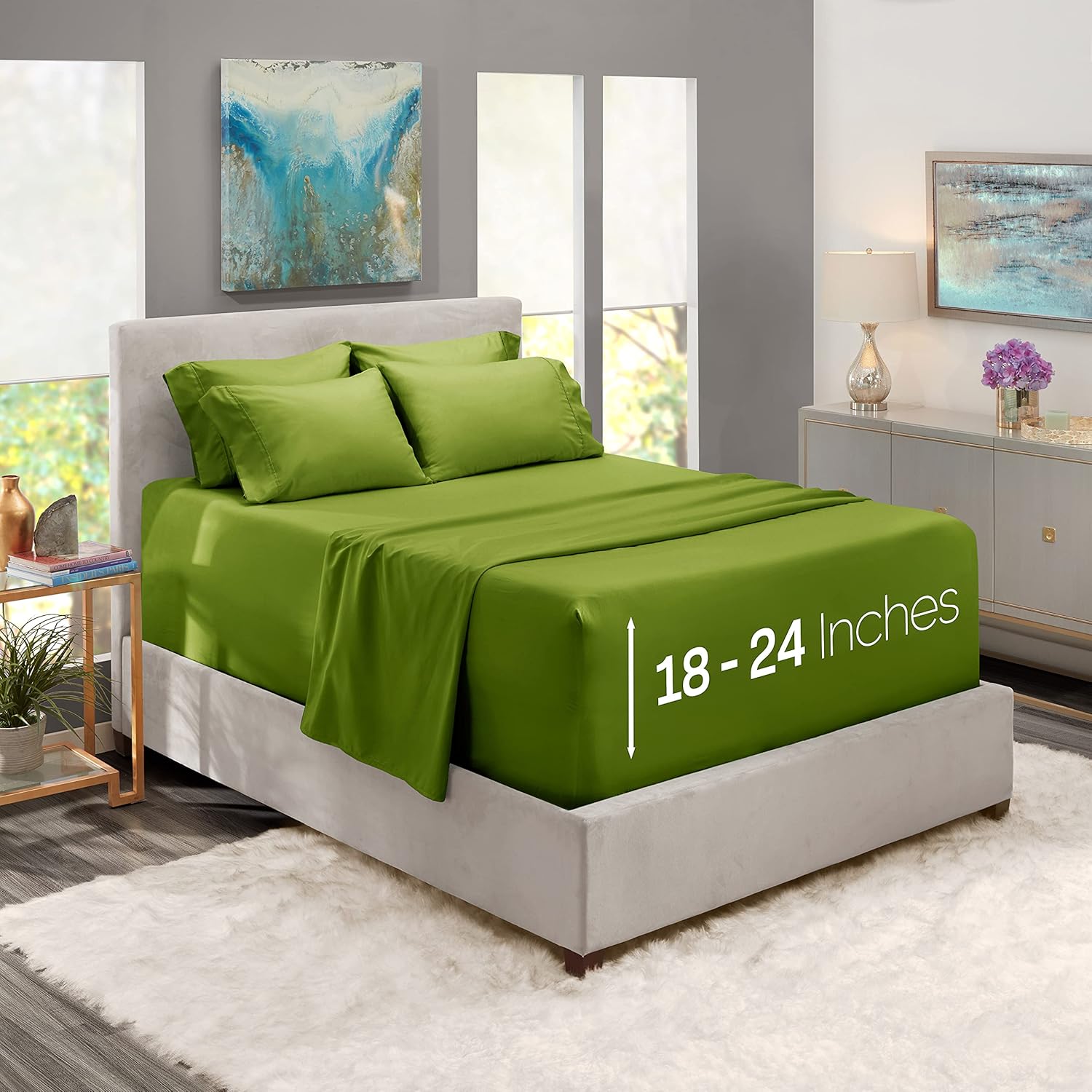 Nestl It is very popular Extra Deep Pocket Sheets King Sheet Sized Bed –Split Max 78% OFF