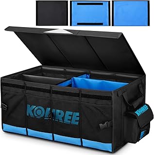 Kohree Car Trunk Organizer, 74L Large-Capacity Foldable RV Storage and O...