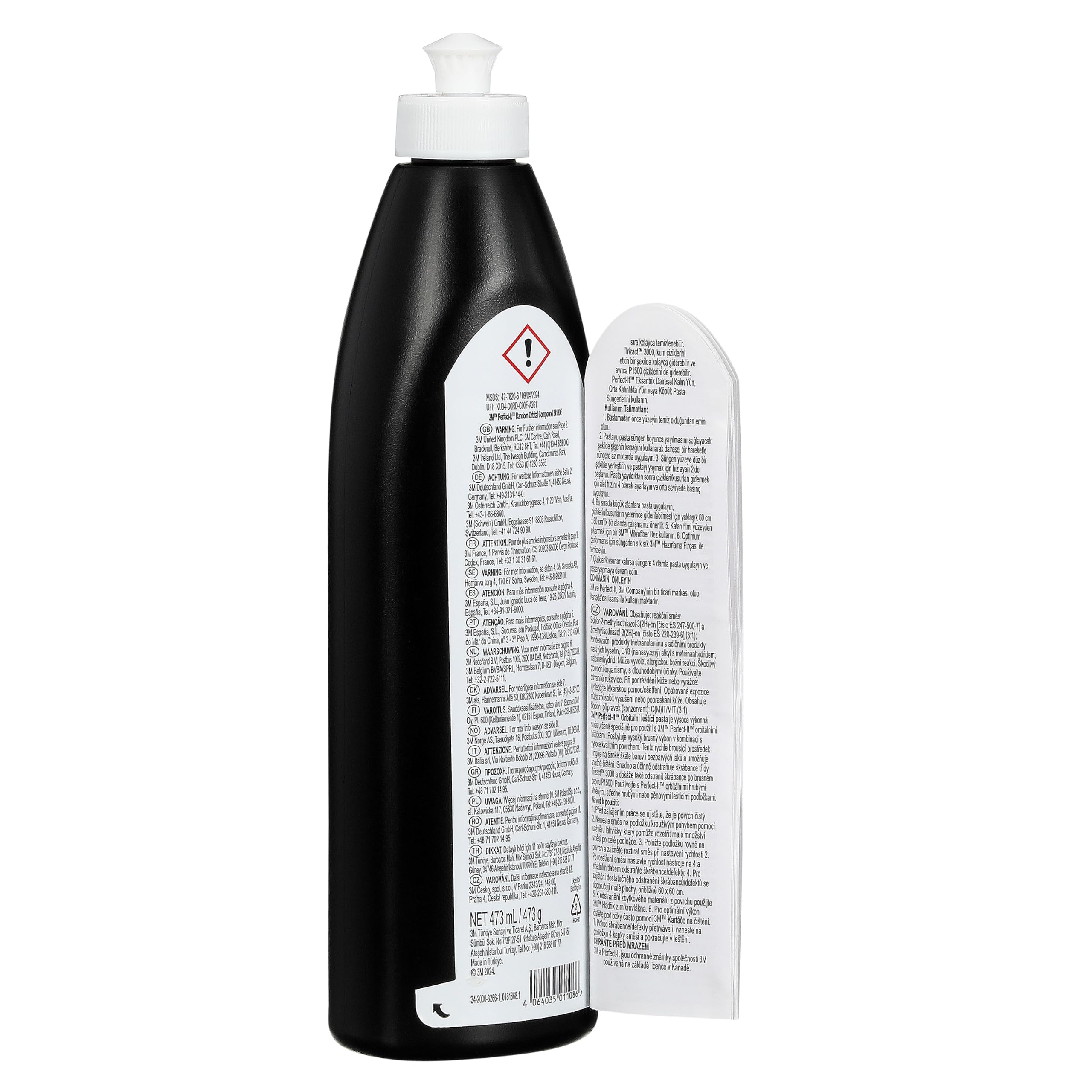 3M Perfect-It Liquide de polissage pour système roto-orbital, 473 ml, 34130E