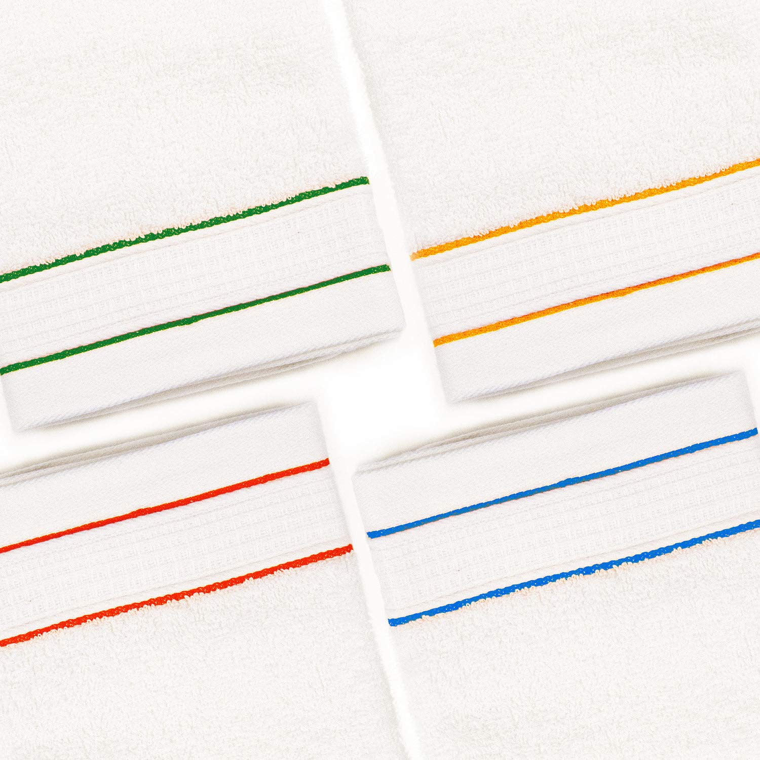 Strofinacci Da Cucina In Spugna 100% Cotone - Super Assorbenti, 40x65 Cm, Confezione Da 3/6/9/12/15 Pezzi, Colori Assortiti