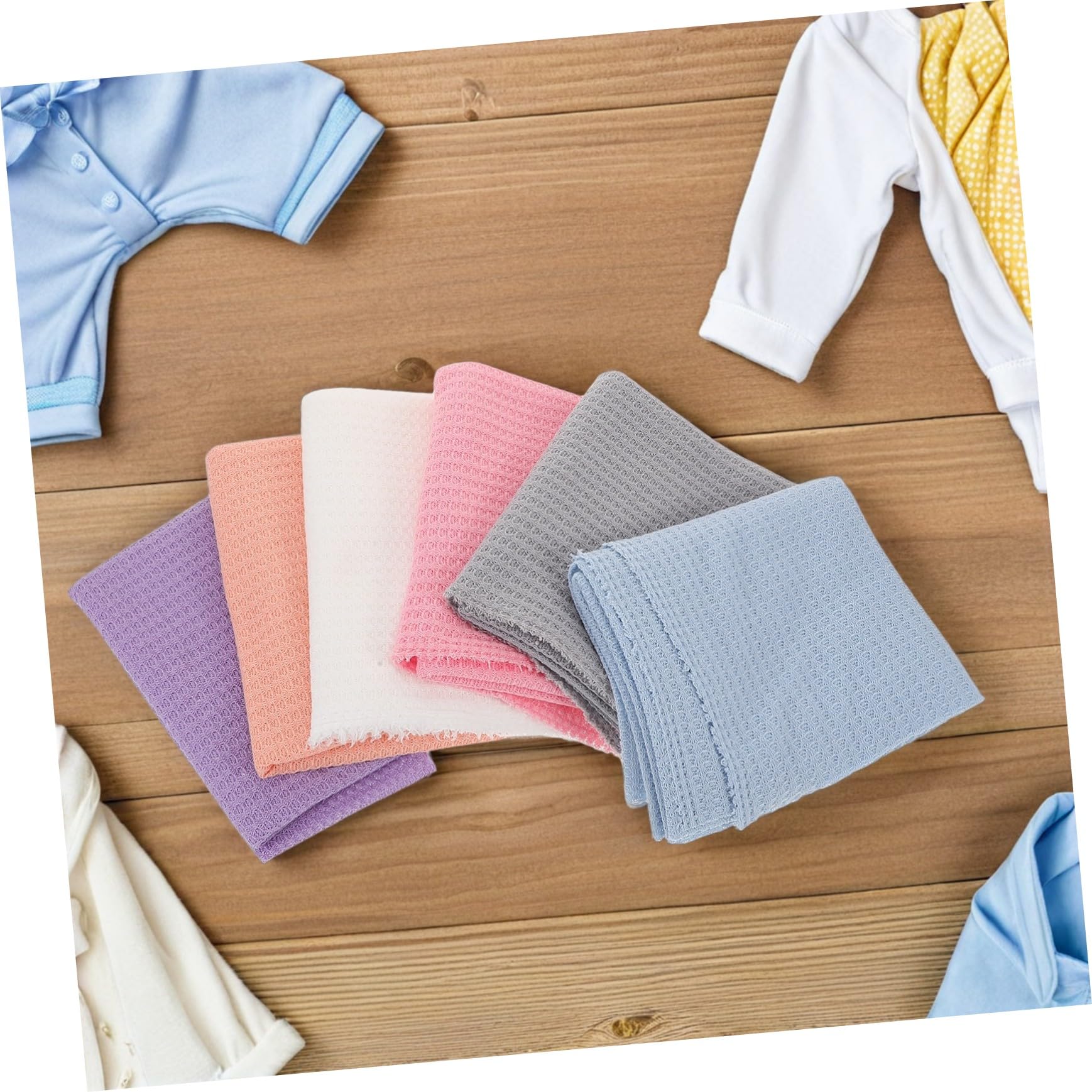 Abaodam 6piezas Fotografía De Swaddle Paño De Color Sólido Accesorios para Recién Nacidos para Envolver Bebés Conjunto para Sesión De Fotos
