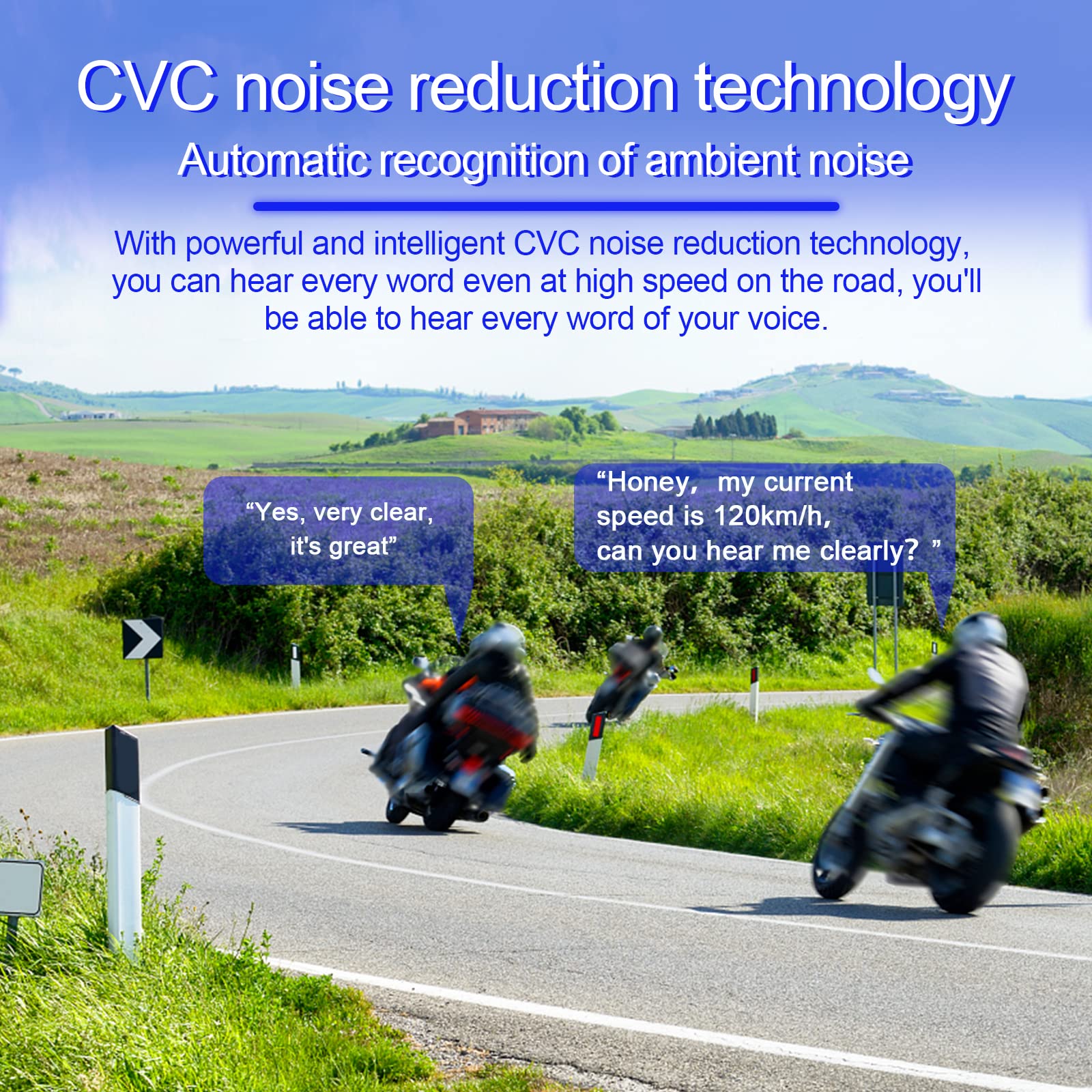 Bluetooth motor helm walkie talkie headset Interphone V7, 1 tot 7 Riders helm Communication System Hands-Free & CVC ruisonderdrukking voor motorfiets skiën klimmen
