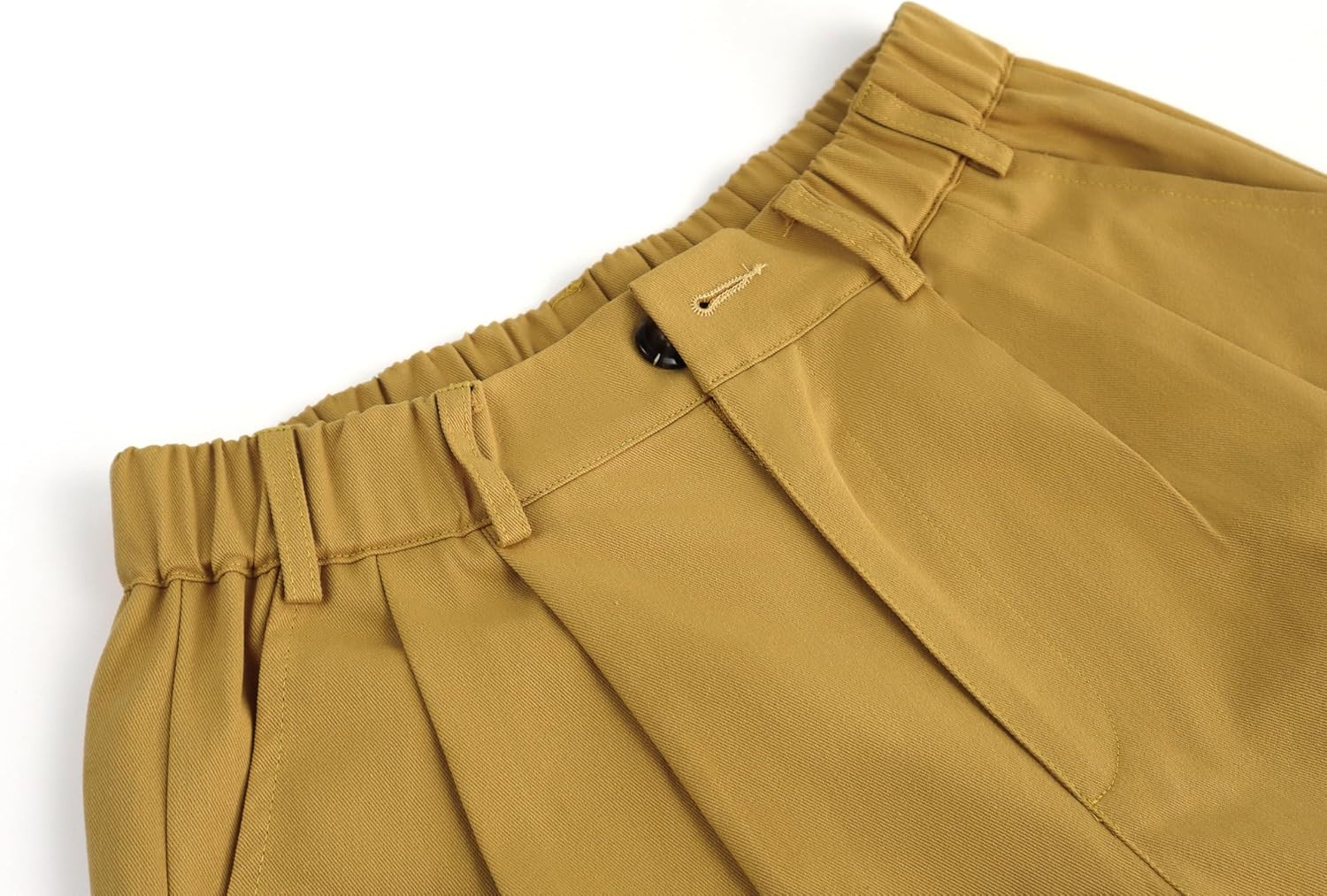 Lesore Womens Relaxed Fit Elastic Waist Casual Summer High Rise Shorts Pockets Chino Shorts Pants Trousers - Image 8