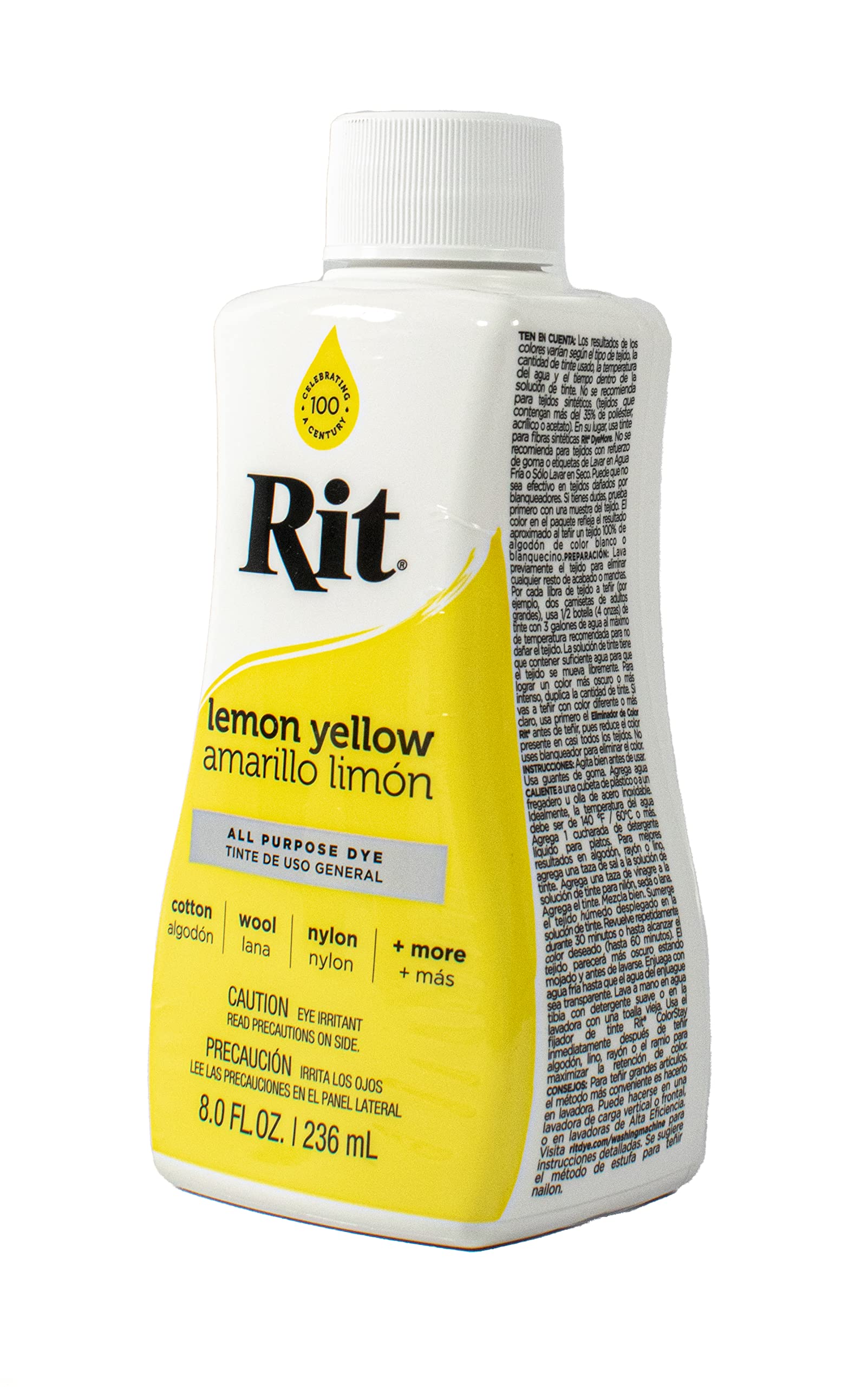Rit Dye Liquid 236ml Lemon Yellow