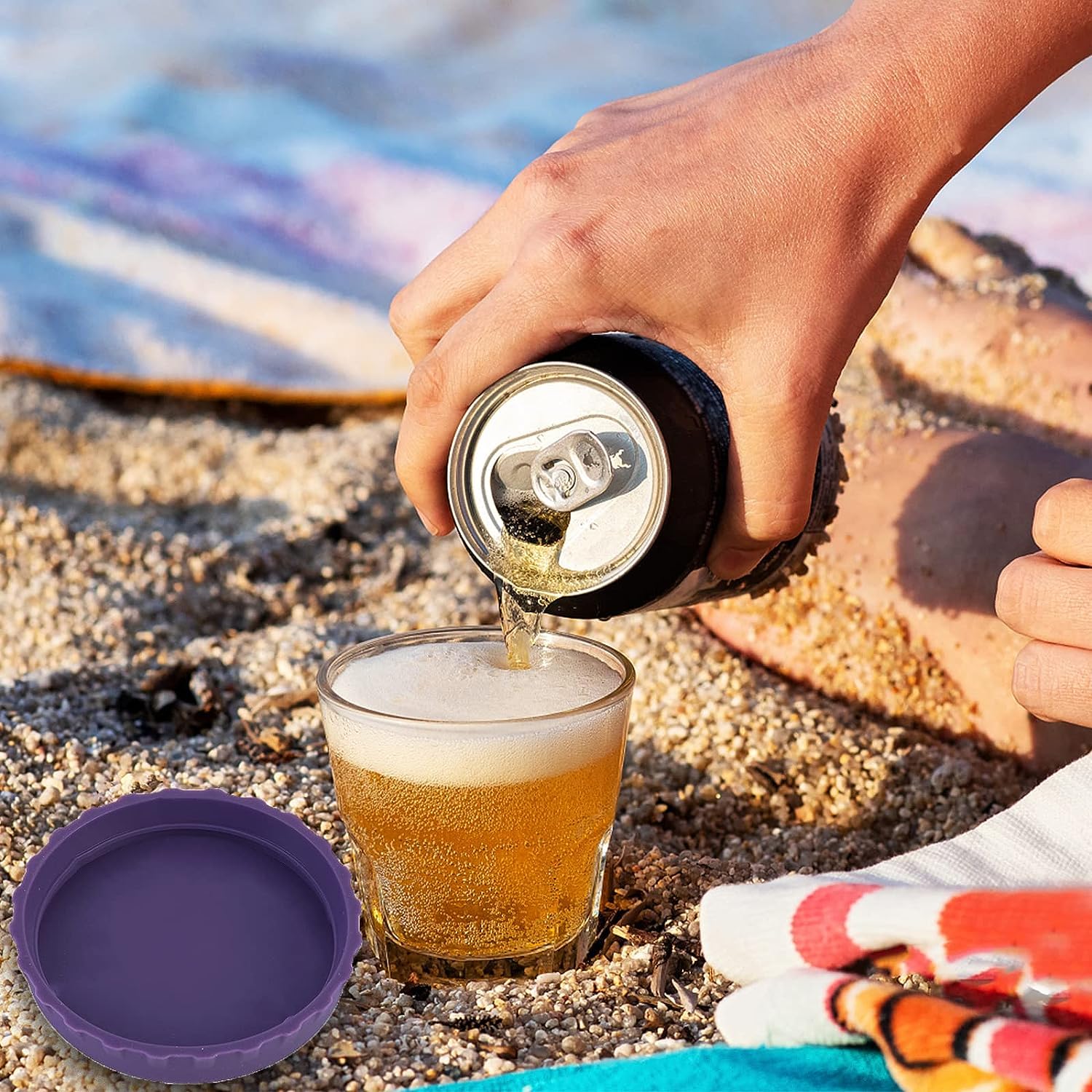 8 Stück Silikon Dosenverschlüsse 63mm - Deckel Für Getränkedosen Mit Auslauf