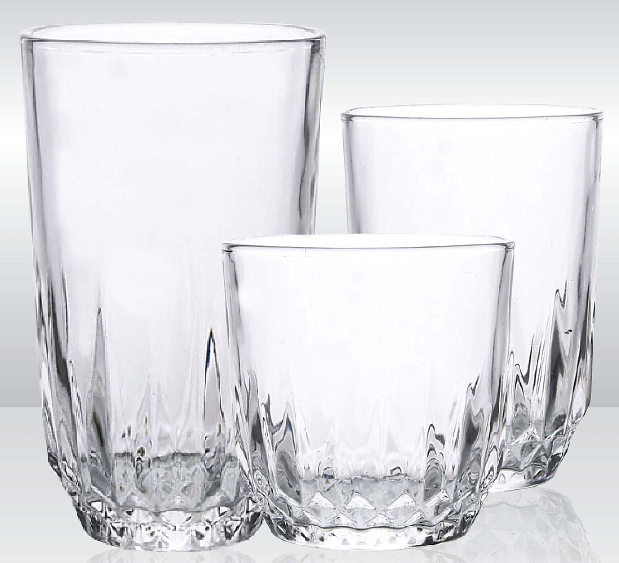 Glassware Drinking 18-Piece Set Water and Juice Best and Unique Drinking Glasses Set For Party Restaurant-Style