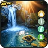 カスケード滝 - リラックスのための4K渓流サウンド