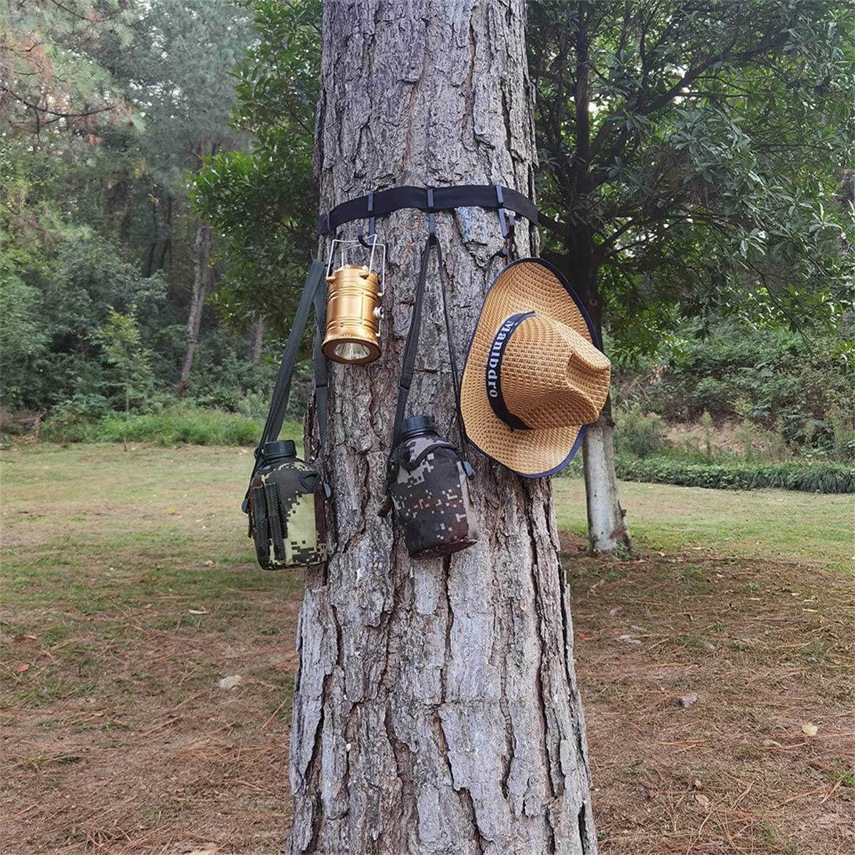 Scosao Treestand Cinghia con Ganci per Appendere Attrezzatura da Caccia, Supporto per Albero per Campeggio