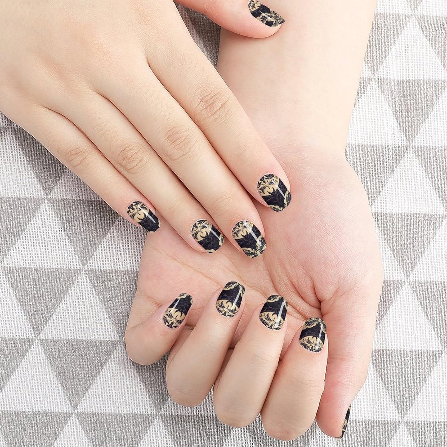 Nail Strips Bundle Full Wrap Long Lasting Nail Polish Strips Easy Application and Removal Salon Quality Self Adhesive Art Stickers for Women Gifts