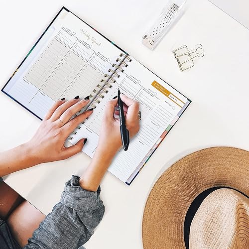 Miniatura 9 de Agenda 2023 semanal y mensual, agenda diaria en espiral 2023 con lista de tareas pendientes y 12 pestañas mensuales, calendario anual con páginas de