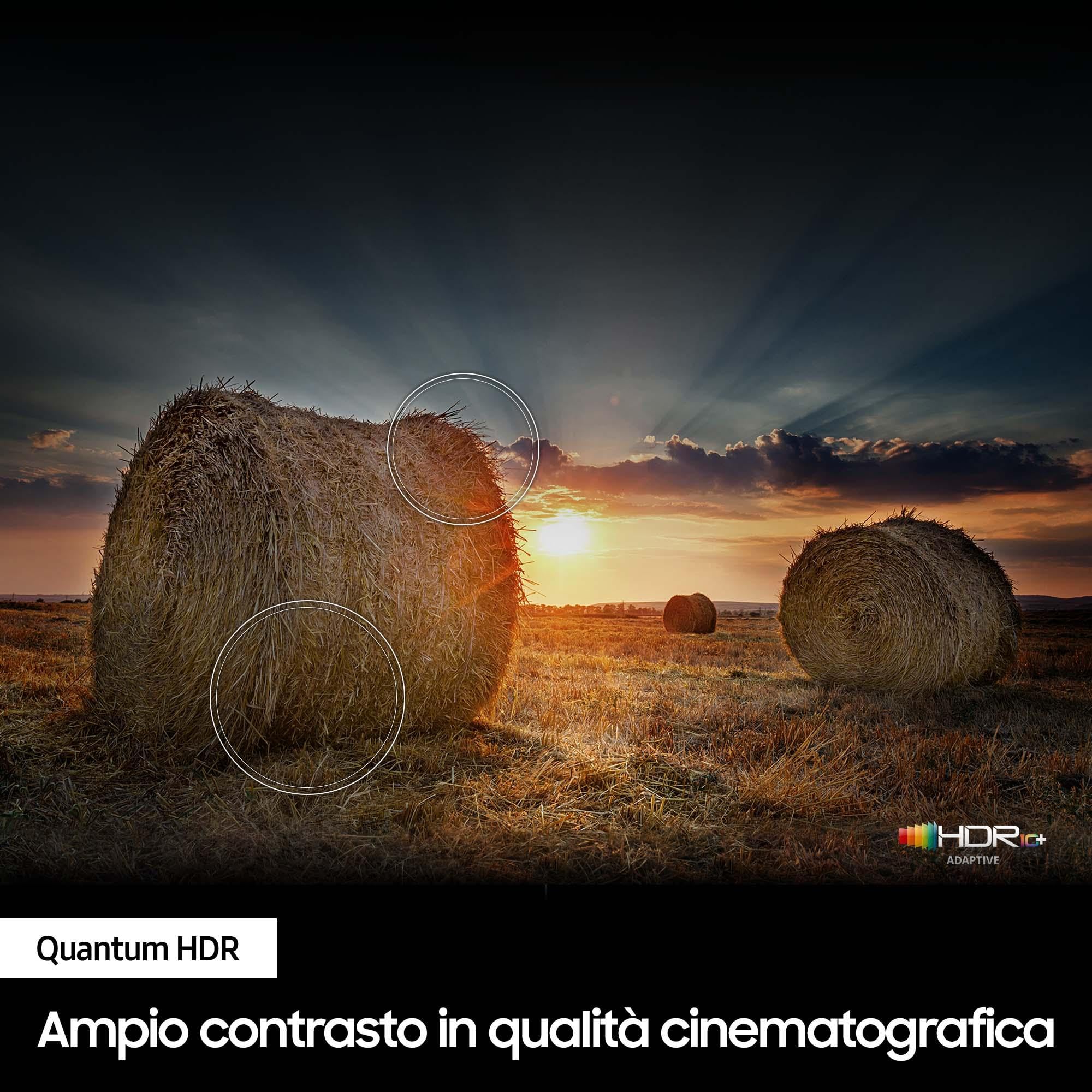 Samsung TV QE50Q60CAUXZT QLED 4K, Smart TV 50" Processore Quantum 4K Lite, 100% volume colore con Quantum Dot, OTS Lite, Integrato con Bixby e Alexa compatibile con Google Assistant, Black 2023