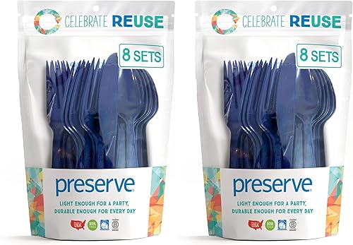 Miniatura 17 de Preserve - 11101 Preserve - Juego de cubiertos de cocina, 24 unidades, color verde manzana Manzana Verde (Apple Green),Agua,Azul