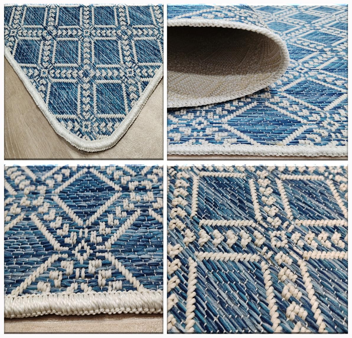 Tadi & Imperio1979 Alfombra Exterior e Interior Grande Decorativa para Mirador, de Cuerda Rustica, Tacto Agradable