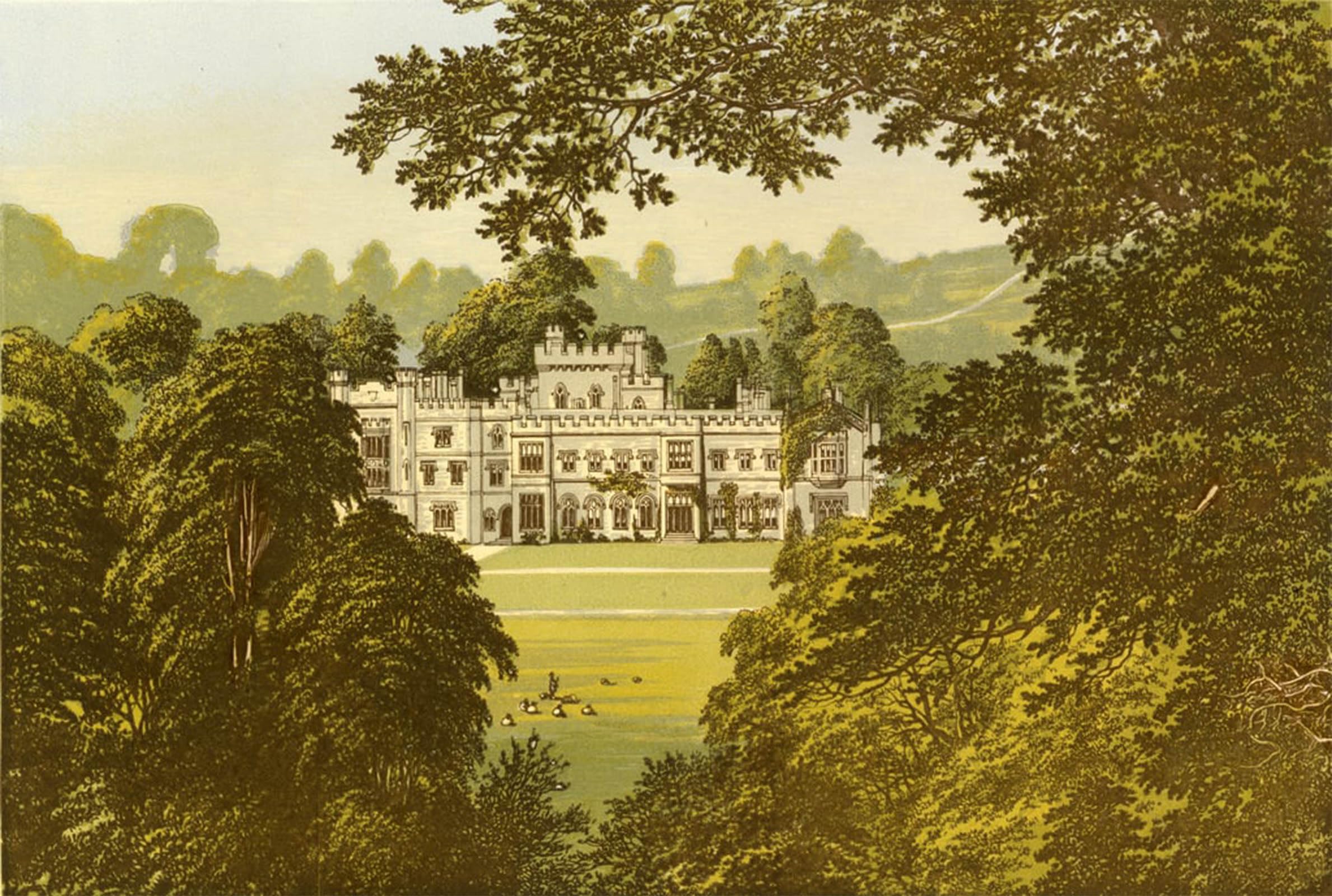 ARTXLXXBN Famous Painting Canvas Artwork Graffiti Print Hampton Court by Alexander Lydon Portrait Canvas Image for Home Decor 60x90cm