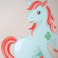 Vista 3 de Chromantics - Juego de calcomanías de pared para fiesta de pony, diseño de caballo