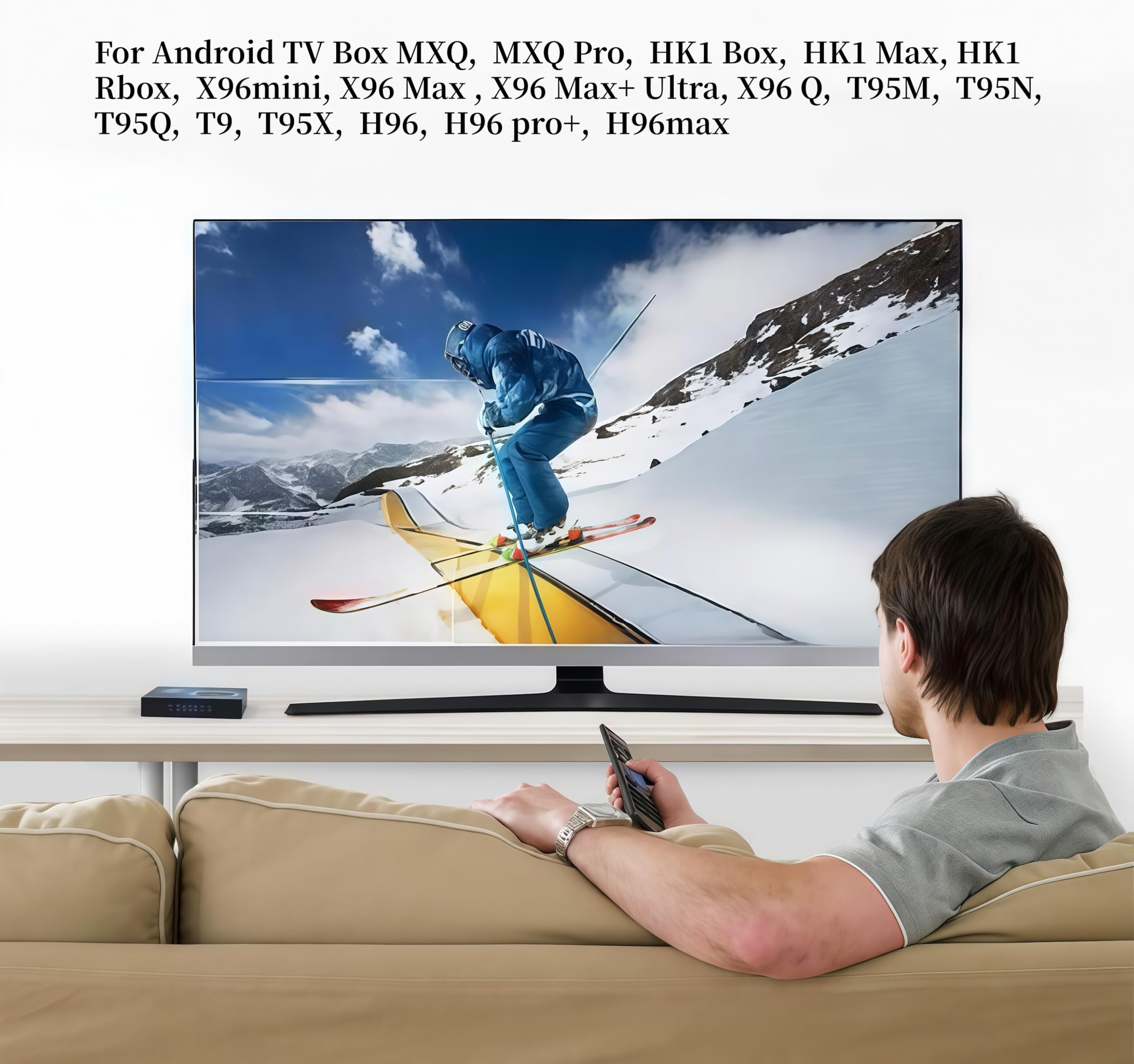 Télécommande de rechange avec fonction d'apprentissage pour Android TV Box, contrôleur pour MXQ MXQ Pro hk1 Boxhk1 Max hk1 Rbox x96mini X96 x96max x96max+ T95M T95N T95Q T9 T95X H96 H96 pro+ H96max