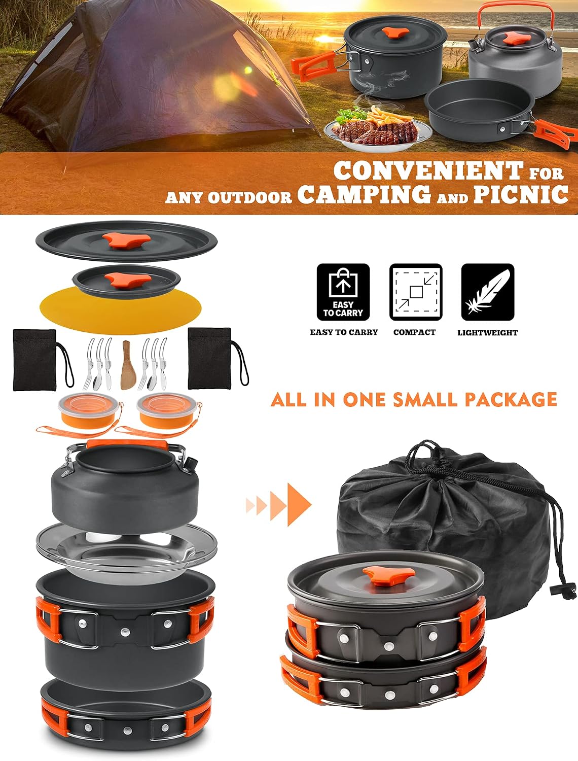 Buy Outdoor Ultralight Camping Cookware 