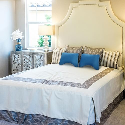 Vista 50 de REDCAMP Almohada pequeña de camping ligera y comprimible, 2 almohadas de viaje de franela con funda de almohada extraíble Paquete de 2 unidades más