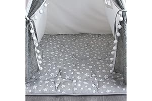 Teepee Play Tent Mat: Padded and Anti-Slip Mat for Kids' Playtime