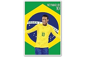 Brazil Soccer Poster - Neymar Print