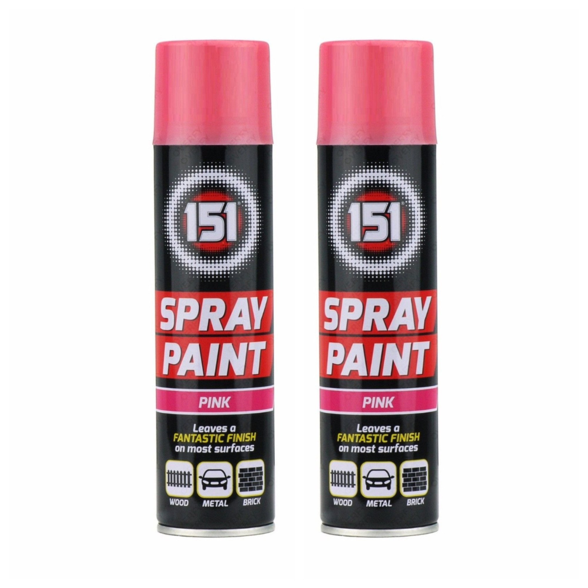 (Pack of 2) - PINK Gloss Spray Paint 250ml - By PAJEE โข