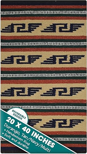 Miniatura 12 de Alfombra bohemia del suroeste – Alfombra bohemia lavable – Alfombra occidental – Alfombras rústicas para sala de estar, zona al aire libre, Diamante