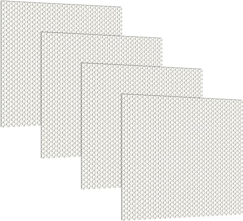 4 paneles de cubierta de luz fluorescente de repuesto para lámparas de techo de acrílico prismático transparente plano transparente para lámparas de