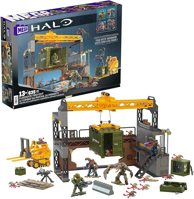 Bids Final Farewell to Halo Infinite 8 81I GTsIs1L. AC SX679 MEGA Halo Infinite Building Toys Set, Floodgate Firefight with 634 Pieces, 4 Micro Action Figures, Poseable Articulation, Accessories, Kids or Adult (Amazon Exclusive)