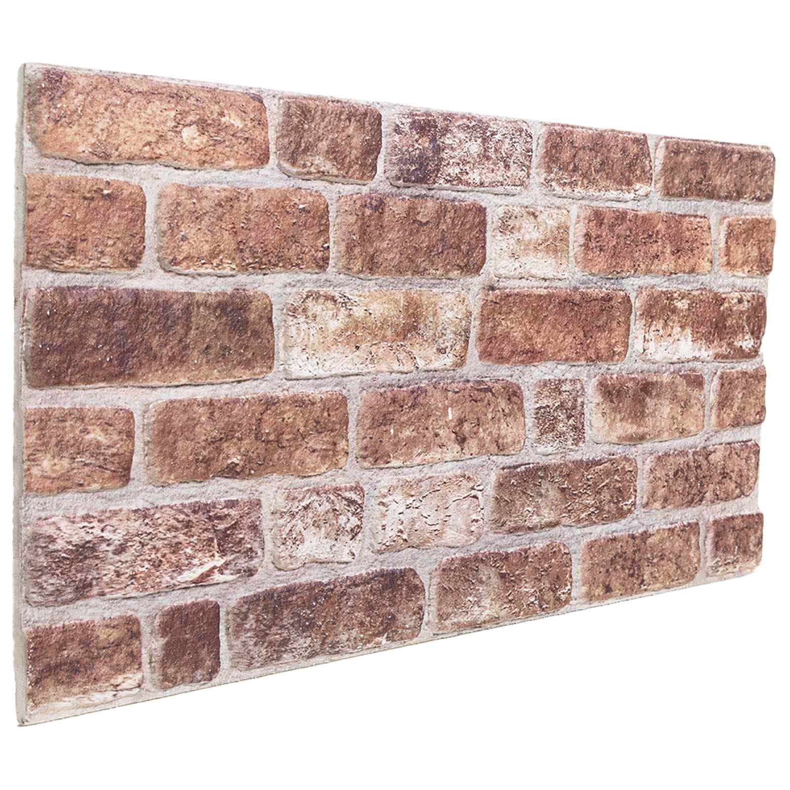 Paneles de pared 10 unidades, color marrón, 100 x 50 cm, espuma EPS con patrón de piedra, modernos paneles decorativos rectangulares para dormitorio, sala de estar y pasillos, fácil montaje adhesivo