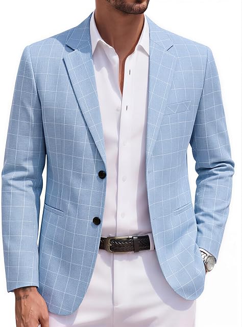 COOFANDY Blazer Casual Slim Fit Sport Coats Deux Bouton Veste légère pour homme