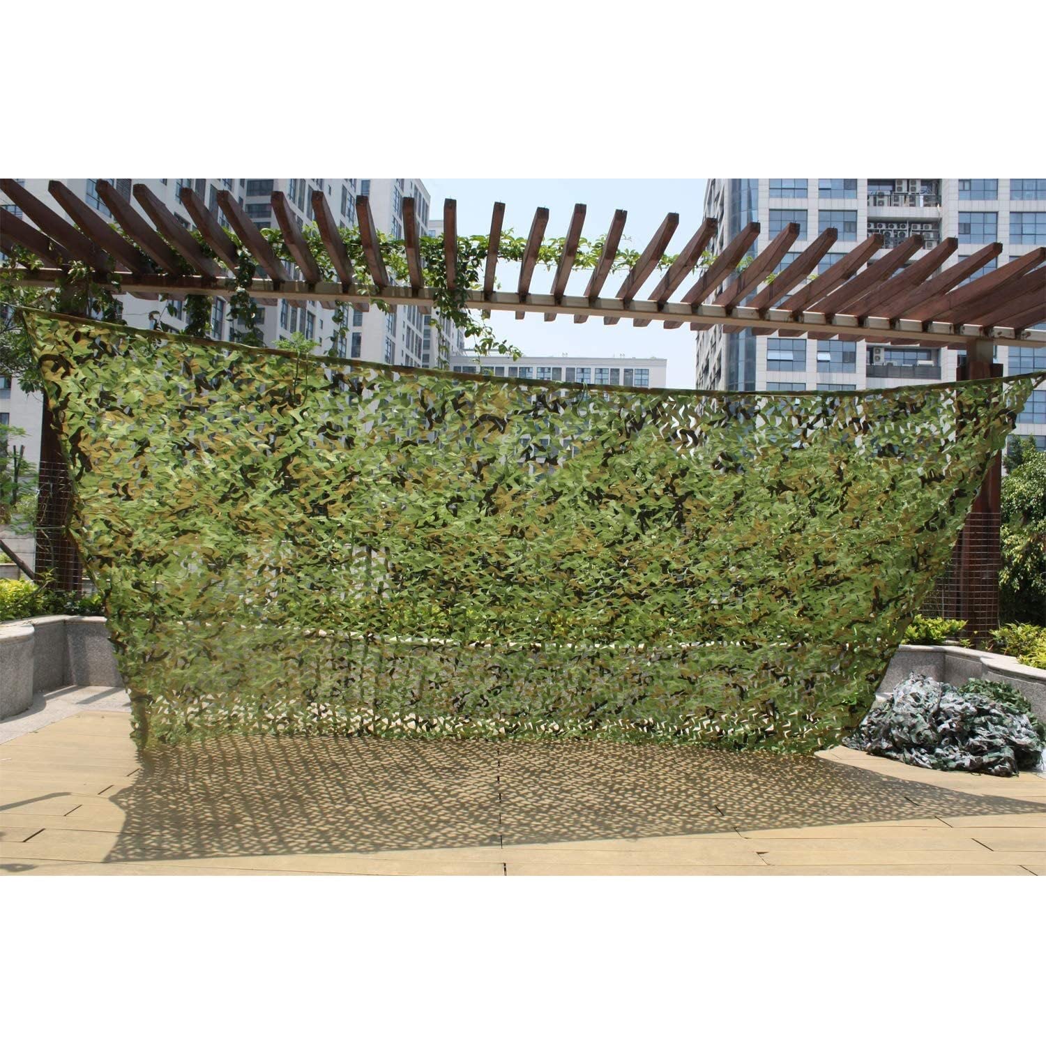 Oudini 6*8M/19.6*26.2Ft Outdoor Camouflanet, Oxcloth Camo Netting Army Woodland Camo Net For Sun Protecthunting Military Camping Shooting Hunting/6 * 8M/19.6 * 26.2Ft