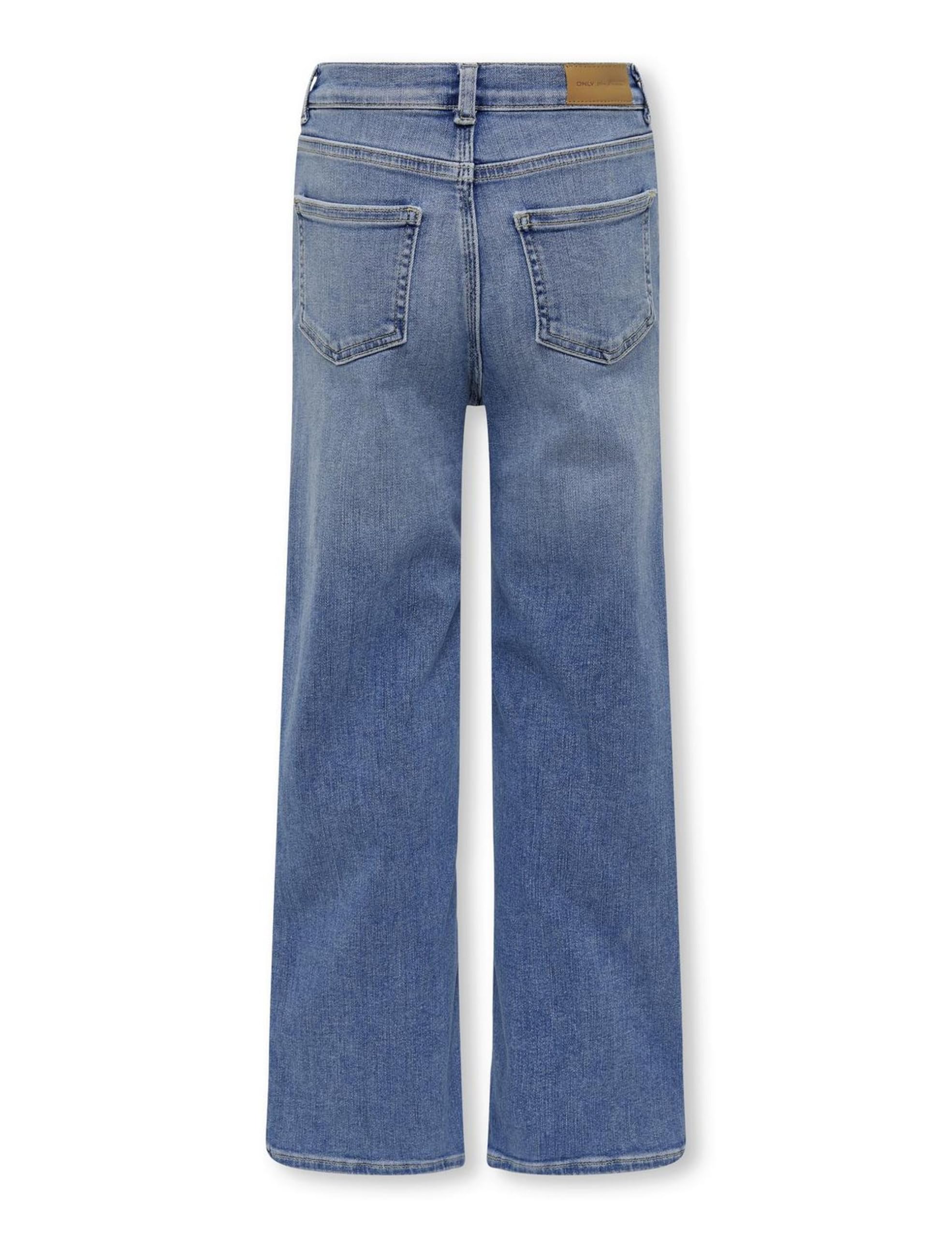 ONLY Mädchen Gerade Jeans Girl Jeans mit Weitem Bein Kogmadison Mittlere Taille Gerade Geschnitten Jeans