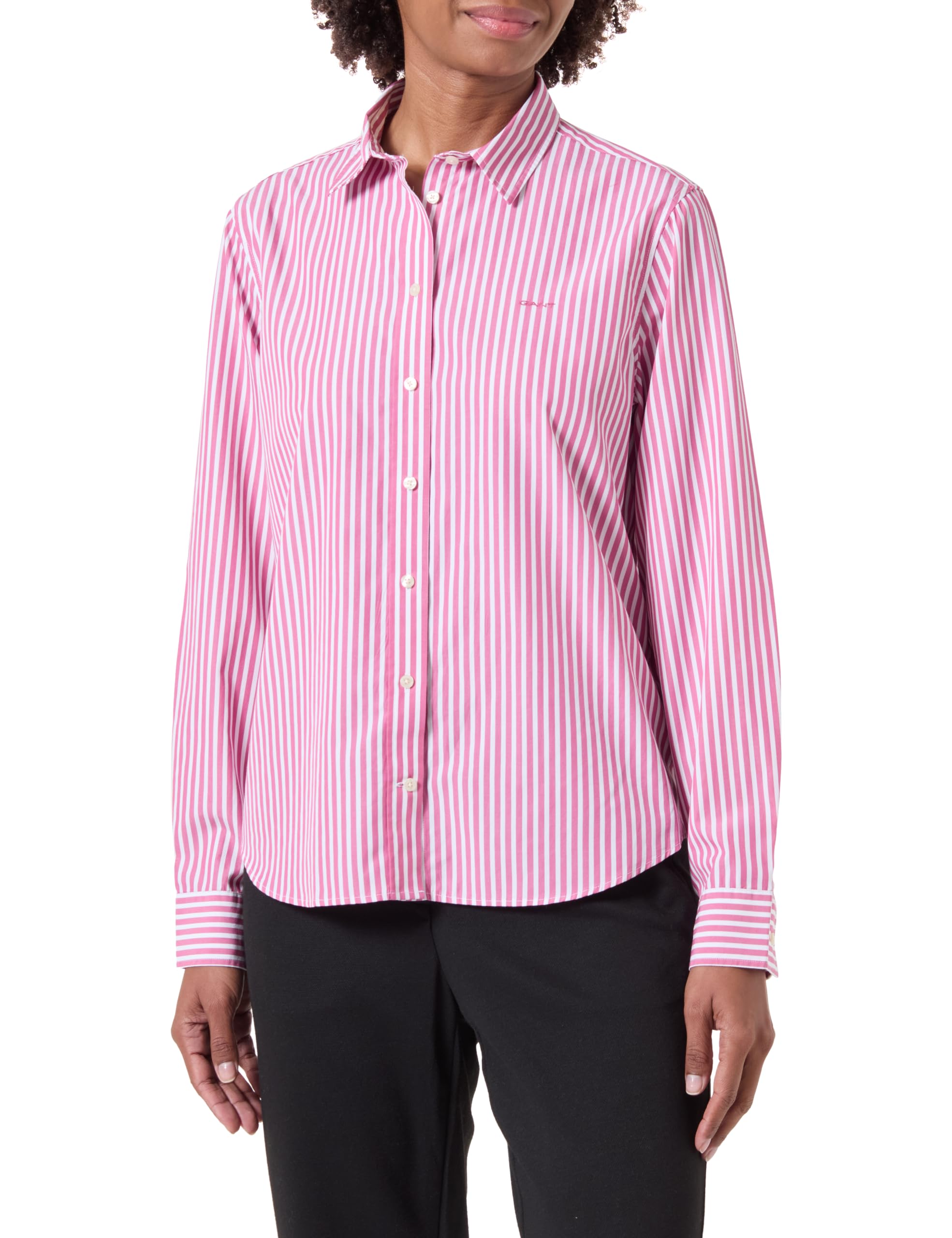 Gant Damen Reg Linen Striped Shirt Bluse (1er Pack)