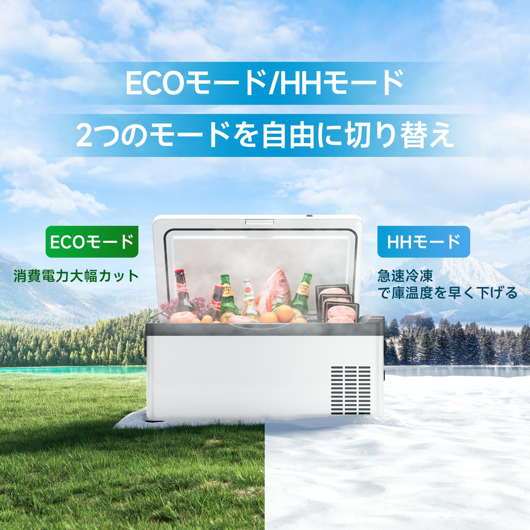 ポータブル冷凍冷蔵庫20L ポータブル冷凍冷蔵庫 20L 充電式 SK JAPAN 大容量 冷凍庫