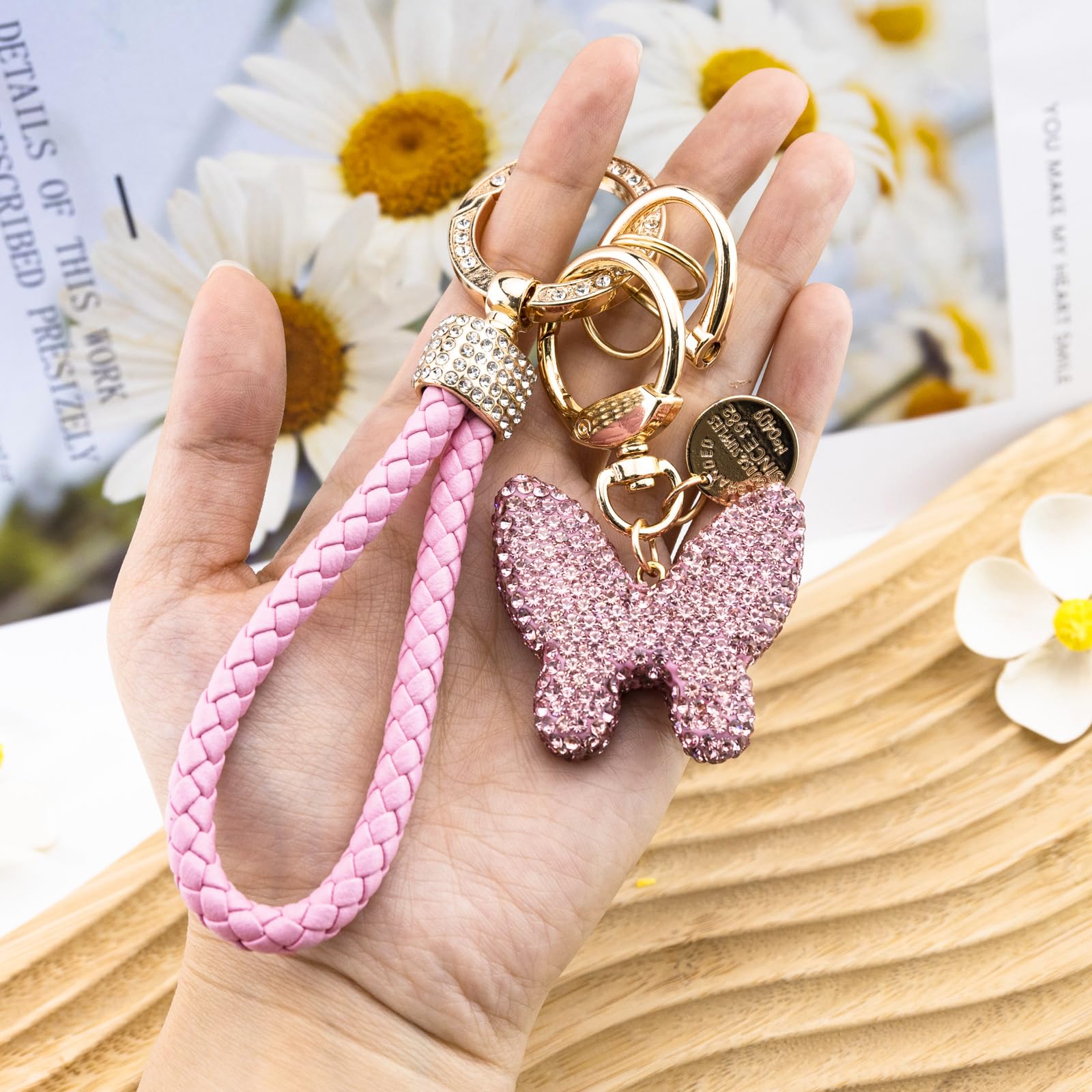 Llavero con forma de corazón para mujeres y niñas, llavero para llaves de coche, bolsos, mochilas, accesorios