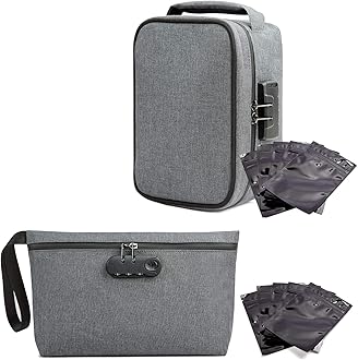 TARFEPA Large Waterproof Storage Boxs with Combination Lock,Portable Storage Case,Ziplock Bags Organizer Odorless Stash Box for Home and Travel Great Gifts for Women/Men