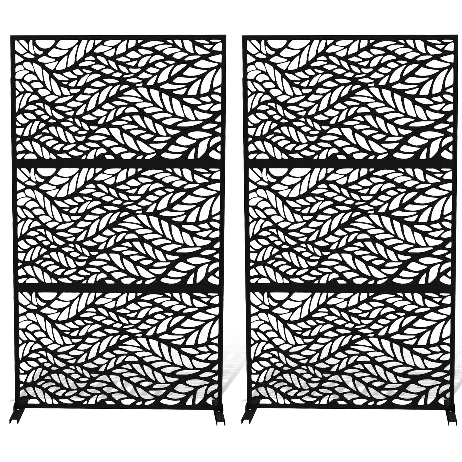 FOOWIN Metal Privacy Screen Set of 2