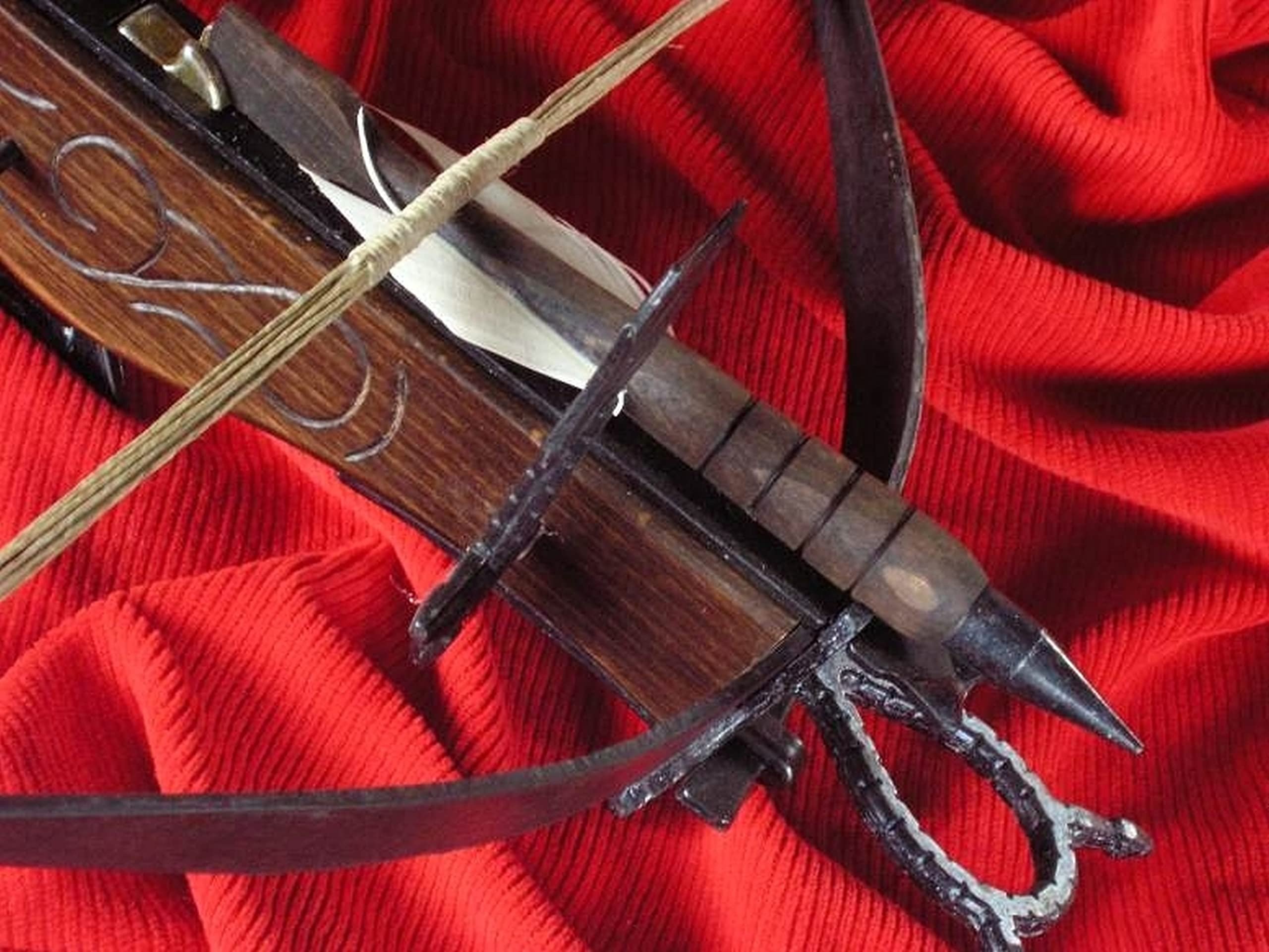Holzarmbrust XV Jahrhundert 53 cm AG24.01 Mittelalterliche Armbrust für historische Rekonstruktion für einen Sammler oder als Geschenk Feuert Nicht.