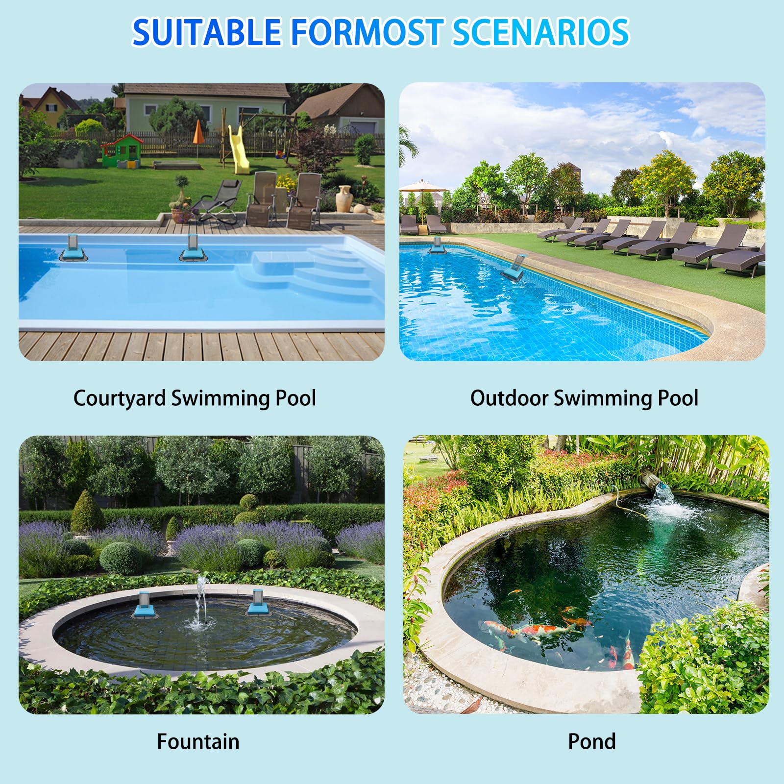 Pool-Tierrettungsrampe, Pool-Froschretter, Tierretter für Schwimmbadtiere, Rettung für Kröten, Frösche, Eidechsen, Enten, Schlangen, Mäuse, 2er-Pack