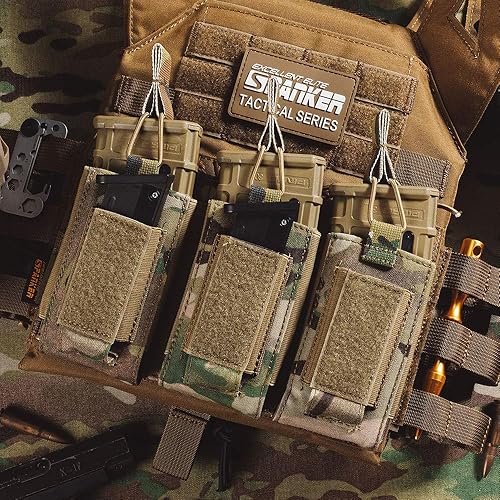 Miniatura 52 de EXCELLENT ELITE SPANKER Funda para rifle elástico Mag M4 M14 M16 AK AR para rifle elástico M4 M14 M16 AK AR para bolsa de pistola Mag Doble-Negro