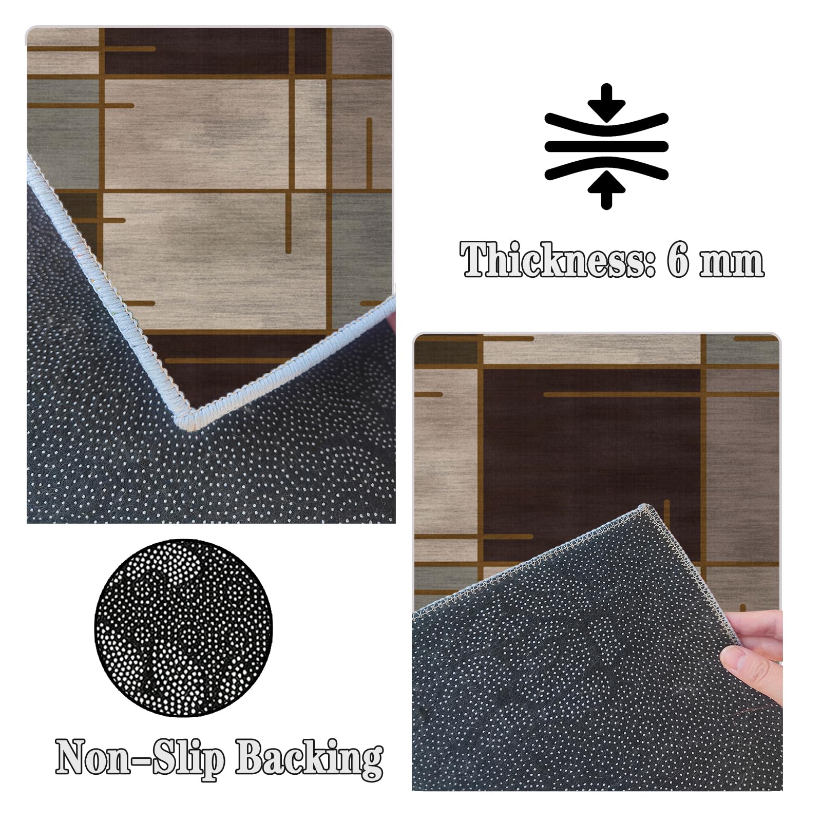 Tapis de Couloir Long, Tapis pour Cuisine Devant évier 60 x 400 cm