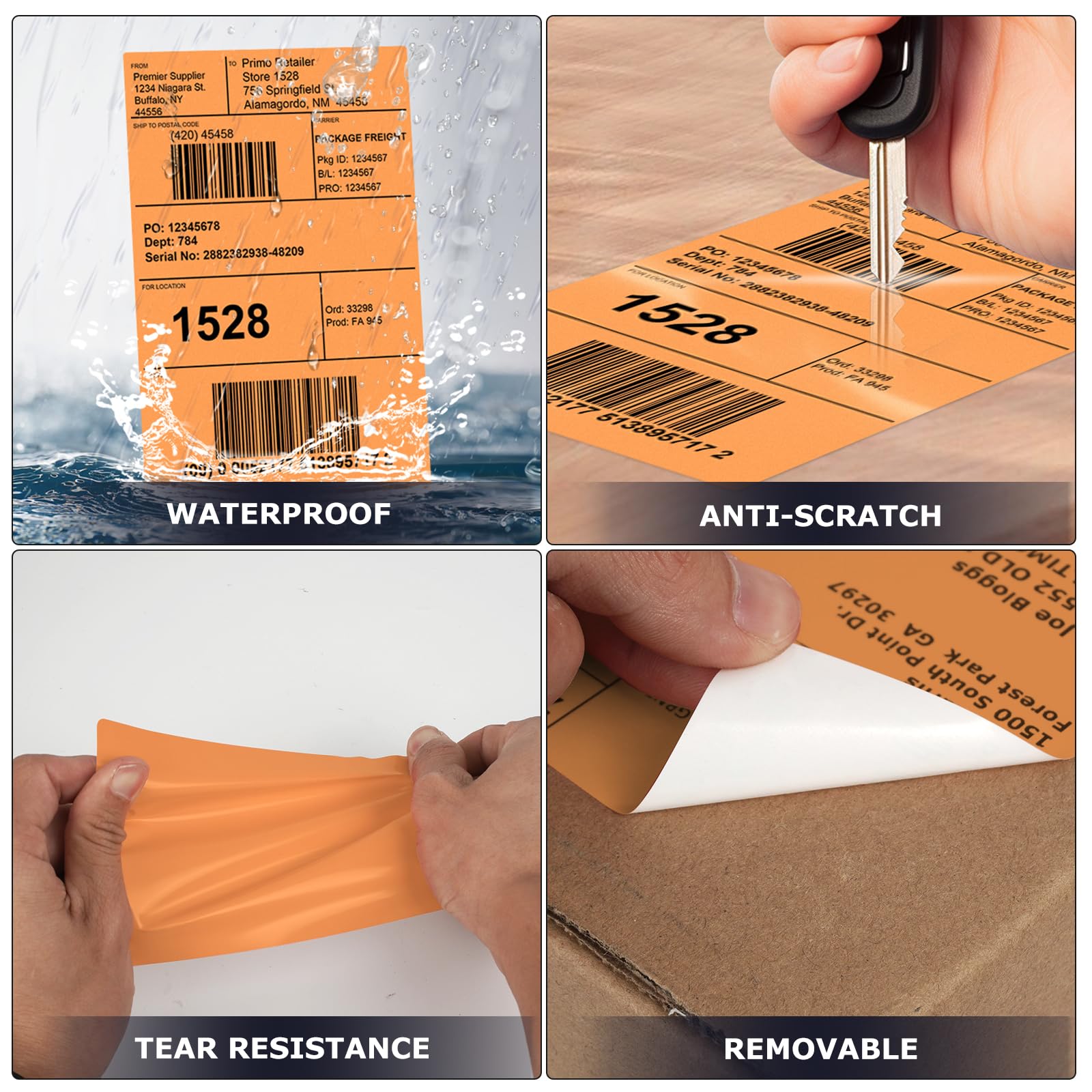 Etichette Per PayPal 1000 Etichette Di Spedizione Premium Autoadesive - Formato Mezzo Foglio, Per EBay E PayPal Etichette Per Spedizioni 1000 Pezzi - Foto 7