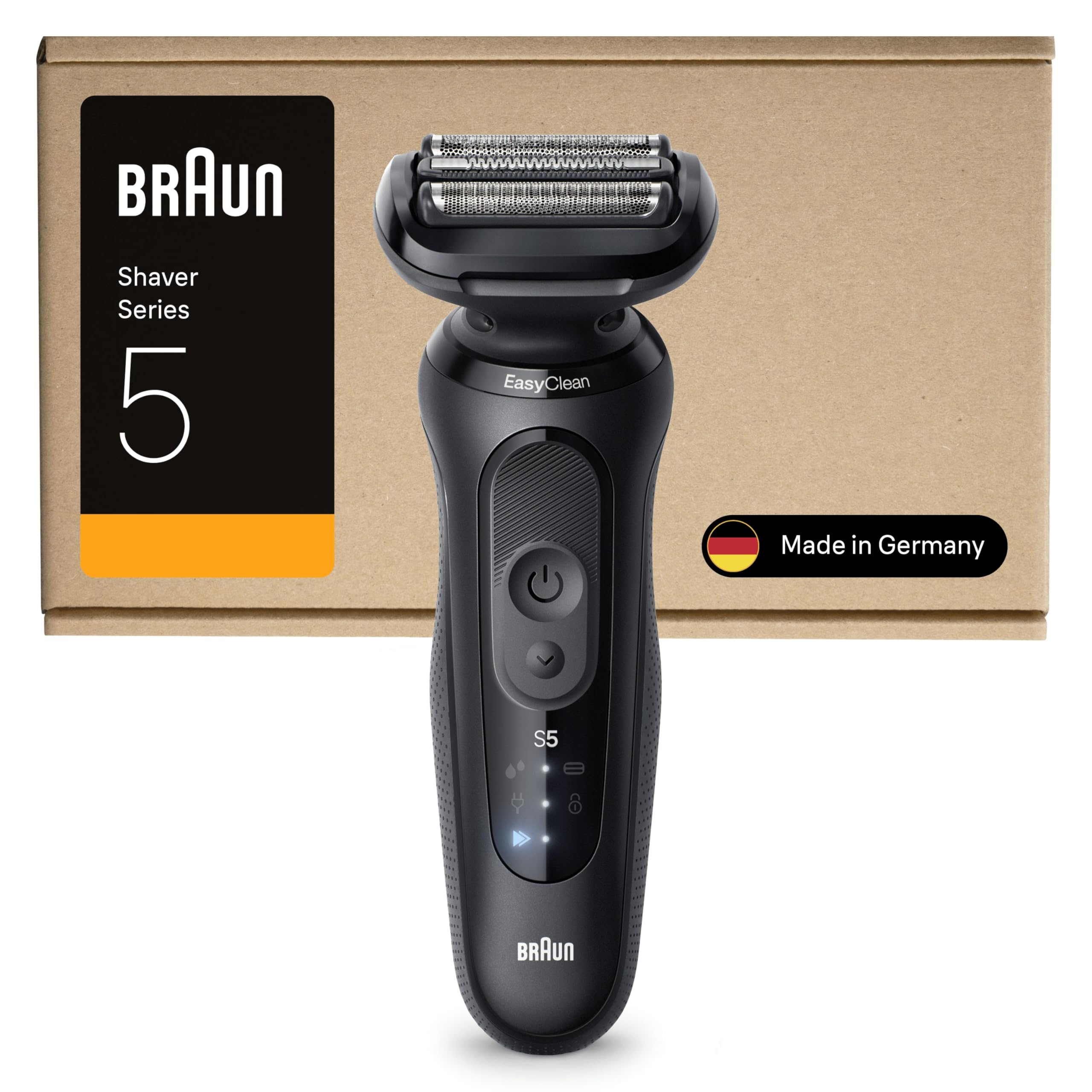 Braun Series 5 Electric Shaver, Up to 50 Min, Wireless, Wet & Dry Razor for Men, 100% Waterproof, 52-N1000SI, Black-image-27