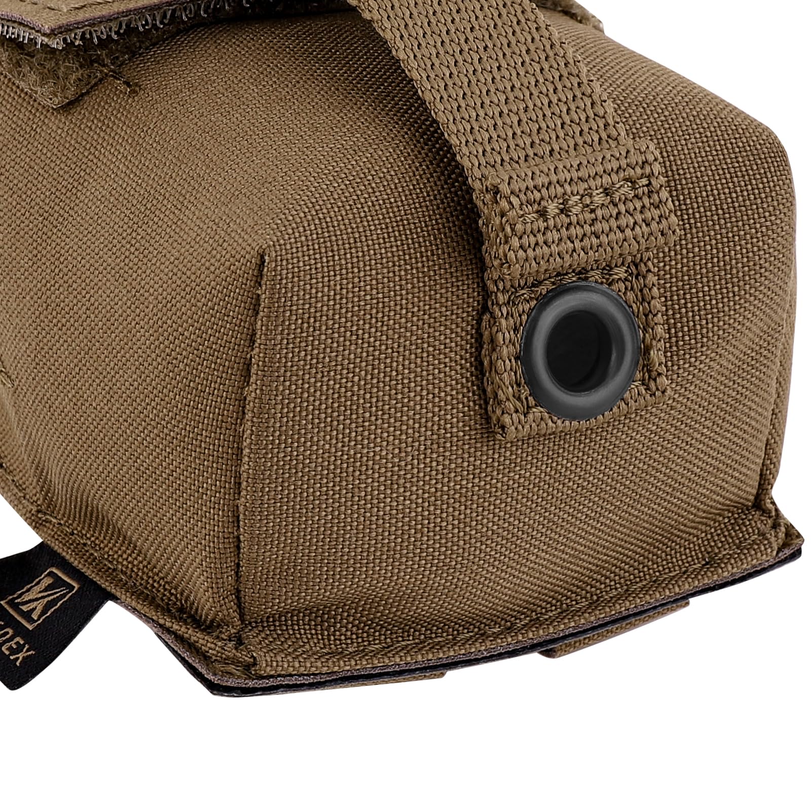 Tactical Single Grenade Pouch, MOLLE Small Handy EDC Pouch (Coyote Brown) - Image 4