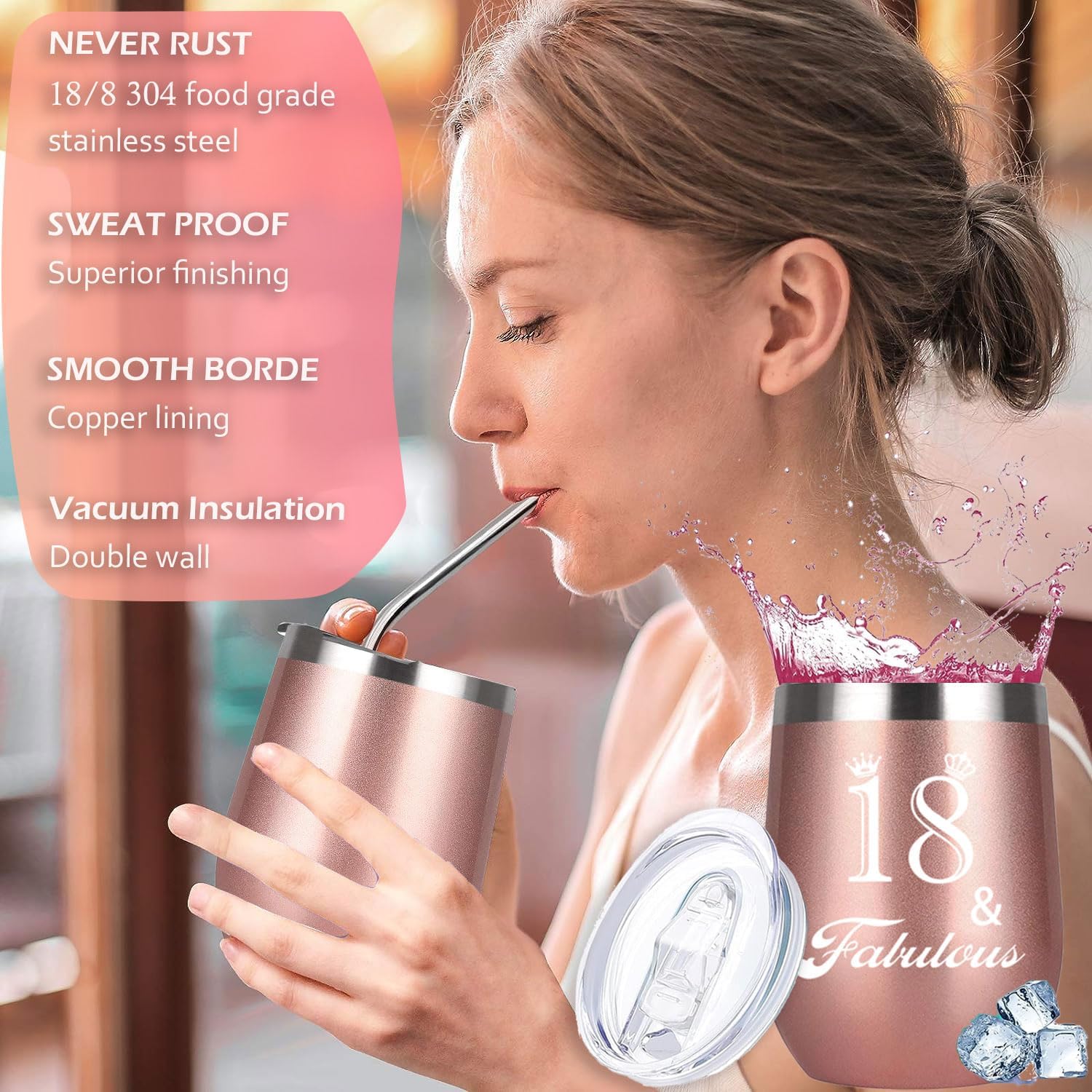 18th Birthday Gifts For Girls, 18 Year Old Girl Birthday Gifts, Happy 18th Birthday Basket Gifts Box for Best Friends Female Daughter Sister Her Girlfriend Coworker Bestie Women Birthday Unique - Image 3